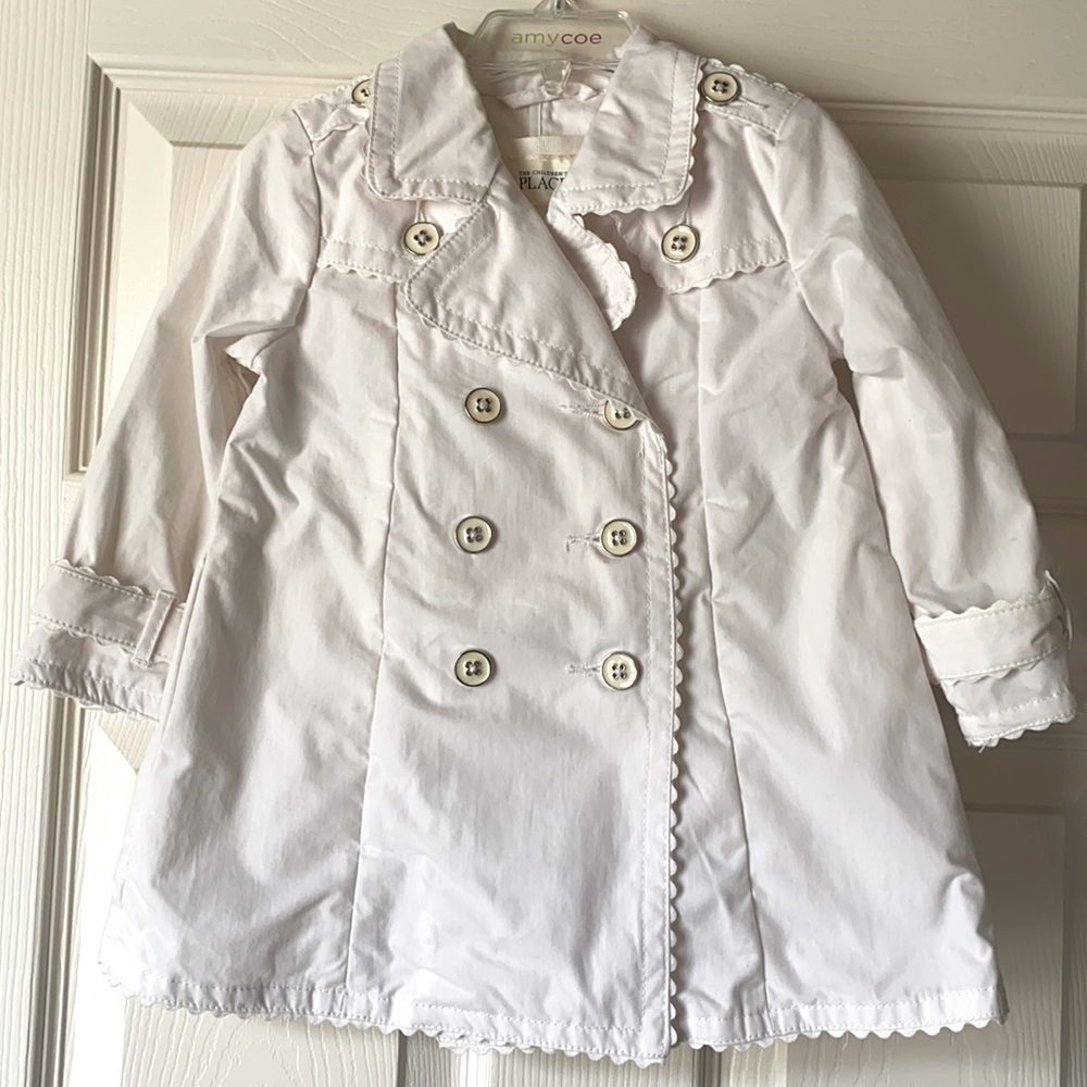NWT Children Place white spring jacket - size 18M